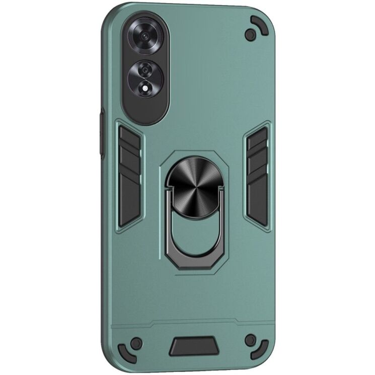 Захисний чохол Deexe Hybrid Shell для OPPO A60 - Green: фото 1 з 7