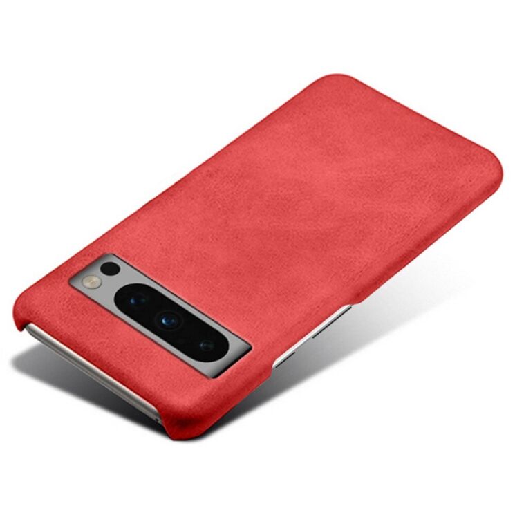 Защитный чехол Deexe Leather Back Cover для Google Pixel 8 Pro - Red: фото 3 из 4