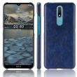 Защитный чехол Deexe Leather Back Cover для Nokia 2.4 - Blue (270425L)