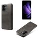 Защитный чехол Deexe Leather Back Cover для OPPO Reno 13 F/FS 5G - Black (377914B). Фото 4 из 5