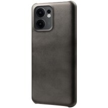 Защитный чехол Deexe Leather Back Cover для OPPO Reno 13 F/FS 5G - Black: фото 1 из 5