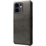 Защитный чехол Deexe Leather Back Cover для OPPO Reno 13 F/FS 5G - Black: фото 1 из 5