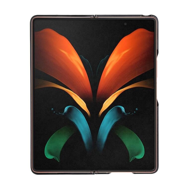 Защитный чехол Deexe Leather Case для Samsung Galaxy Fold 2 - Black: фото 3 из 4