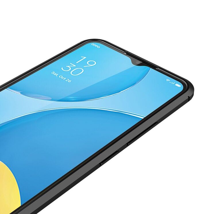 Защитный чехол Deexe Leather Cover для Oppo A15 / A15s - Black: фото 4 из 17