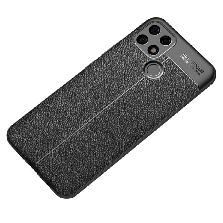 Защитный чехол Deexe Leather Cover для Oppo A15 / A15s - Black: фото 9 из 17
