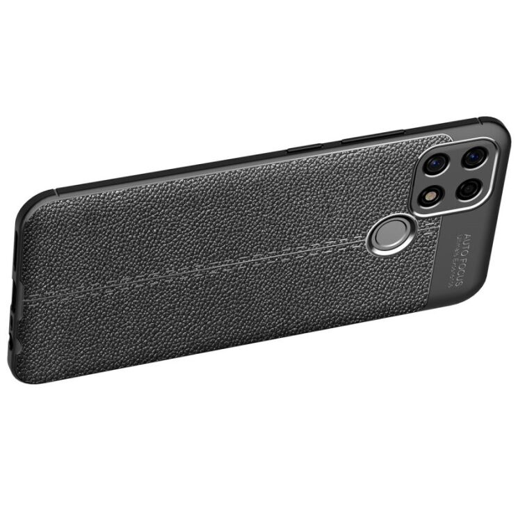 Защитный чехол Deexe Leather Cover для Oppo A15 / A15s - Black: фото 2 из 17