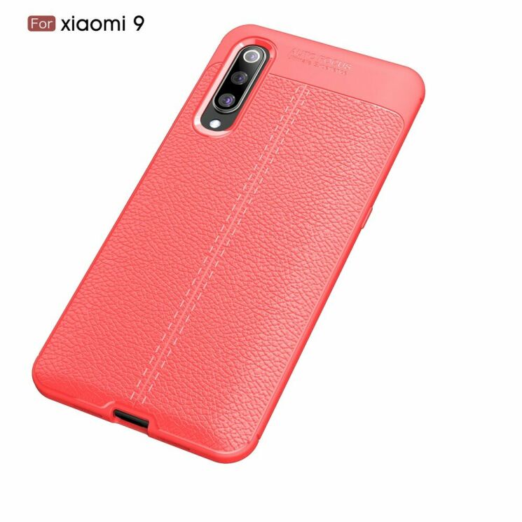 Захисний чохол Deexe Leather Cover для Xiaomi Mi 9 - Red: фото 2 з 2
