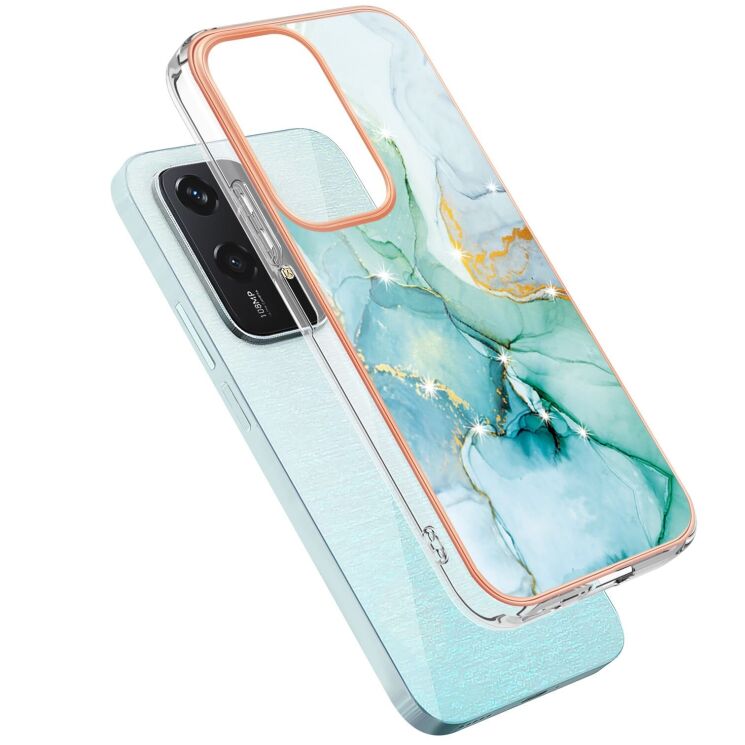 Защитный чехол Deexe Marble Style для Honor 200 Lite - Green: фото 2 из 6