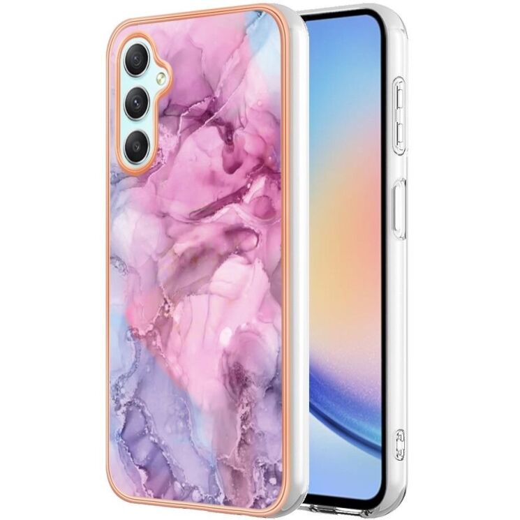 Защитный чехол Deexe Marble Style для Samsung Galaxy A24 (A245) - Rose: фото 1 из 8
