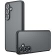 Защитный чехол Deexe Matte Skin для Samsung Galaxy S24 FE (S721) - Transparent / Black (375107H)