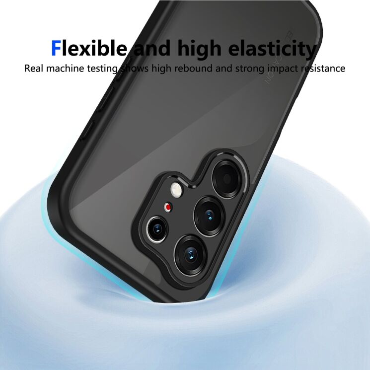 Защитный чехол Deexe Matte Skin для TECNO Camon 50 - Transparent Black (386329B) Защитный чехол Deexe Matte Skin для TECNO Camon 50 - Transparent Black: фото 6 из 8
