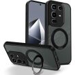 Захисний чохол Deexe Matte Skin Kickstand with MagSafe для Infinix Note 50 Pro - Black (383619B)