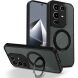 Захисний чохол Deexe Matte Skin Kickstand with MagSafe для Infinix Note 50 Pro - Black (383619B). Фото 1 з 8