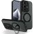 Захисний чохол Deexe Matte Skin Kickstand with MagSafe для Infinix Note 50 Pro - Black: фото 1 з 8