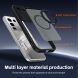 Захисний чохол Deexe Matte Skin Kickstand with MagSafe для Infinix Note 50 Pro - Black (383619B). Фото 8 з 8