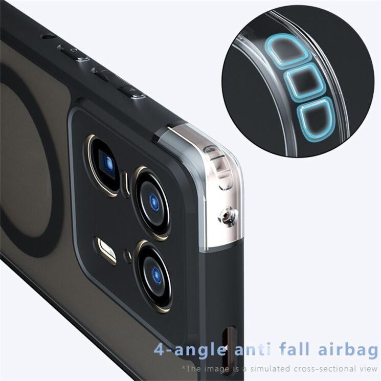 Защитный чехол Deexe Matte Skin with MagSafe для Motorola Edge 50 Ultra - Black: фото 4 из 10