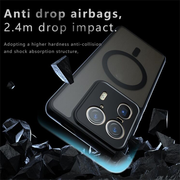 Защитный чехол Deexe Matte Skin with MagSafe для Motorola Edge 50 Ultra - Black: фото 3 из 10