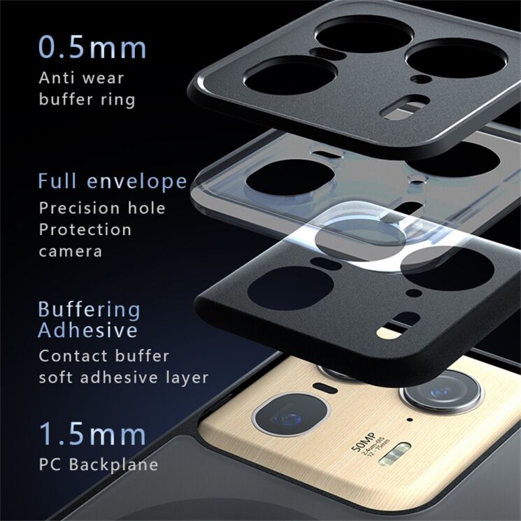 Защитный чехол Deexe Matte Skin with MagSafe для Motorola Edge 50 Ultra - Black: фото 9 из 10