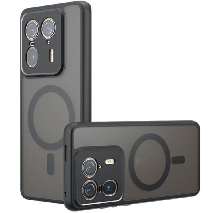 Защитный чехол Deexe Matte Skin with MagSafe для Motorola Edge 50 Ultra - Black: фото 1 из 10