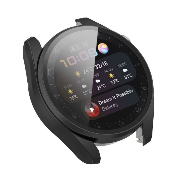 Защитный чехол Deexe Protective Frame для Huawei Watch 3 Pro - Black: фото 6 из 9
