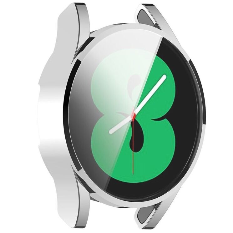 Захисний чохол Deexe Protective Frame для Samsung Galaxy Watch FE (40mm) - Silver: фото 5 з 7