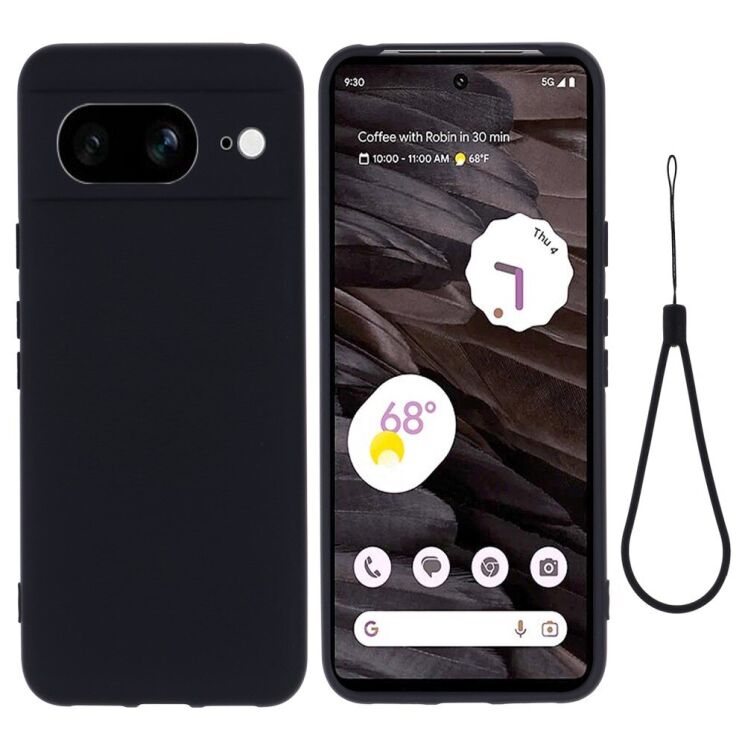 Защитный чехол Deexe Silicone Case для Google Pixel 8 - Black: фото 2 из 7