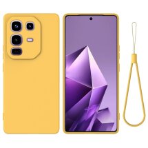 Защитный чехол Deexe Silicone Case для Infinix Note 50 / Note 50 Pro - Yellow: фото 1 из 8
