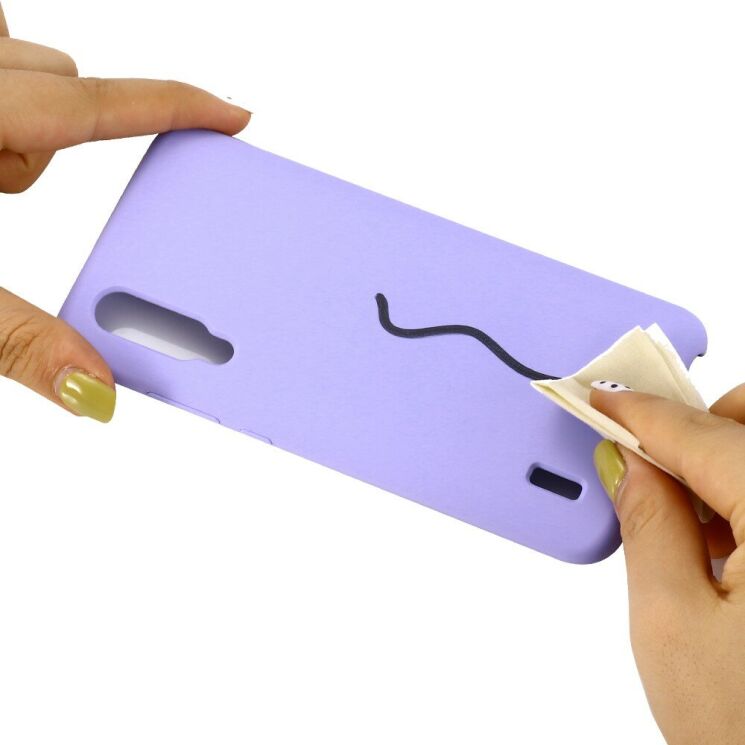 Силіконовий (TPU) чохол Deexe Silicone Case для Xiaomi Mi 9 Lite / Mi CC9 - Purple: фото 5 з 6