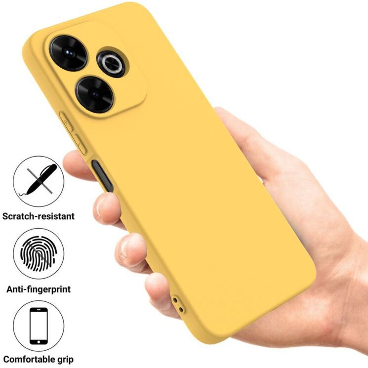 Защитный чехол Deexe Silicone Case для Xiaomi Redmi 13 - Black: фото 4 из 7