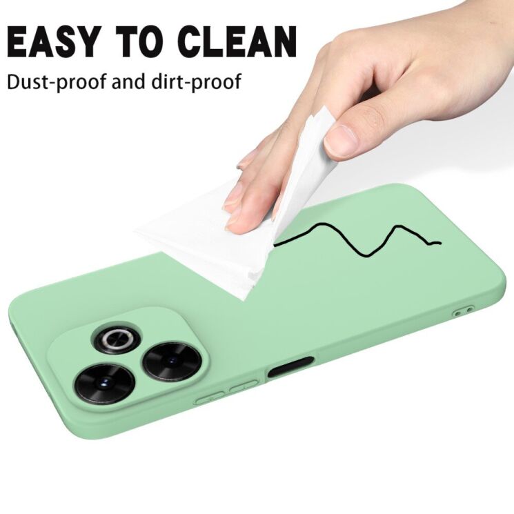 Защитный чехол Deexe Silicone Case для Xiaomi Redmi 13 - Black: фото 6 из 7