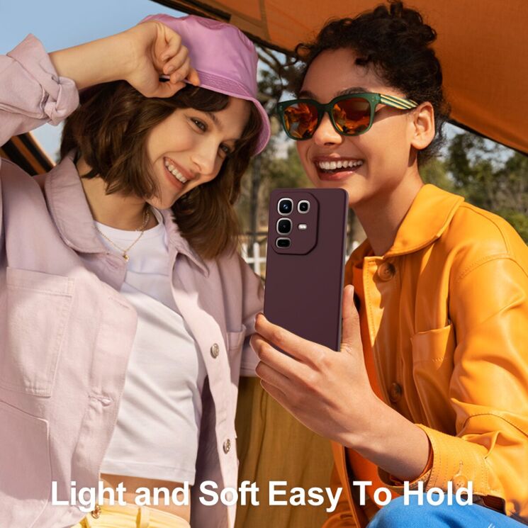Защитный чехол Deexe Silicone Case with MagSafe для Infinix Note 50 / Note 50 Pro - Dark Blue: фото 8 из 8
