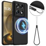 Захисний чохол Deexe Silicone Case with MagSafe для Motorola Signature - Black: фото 1 з 9
