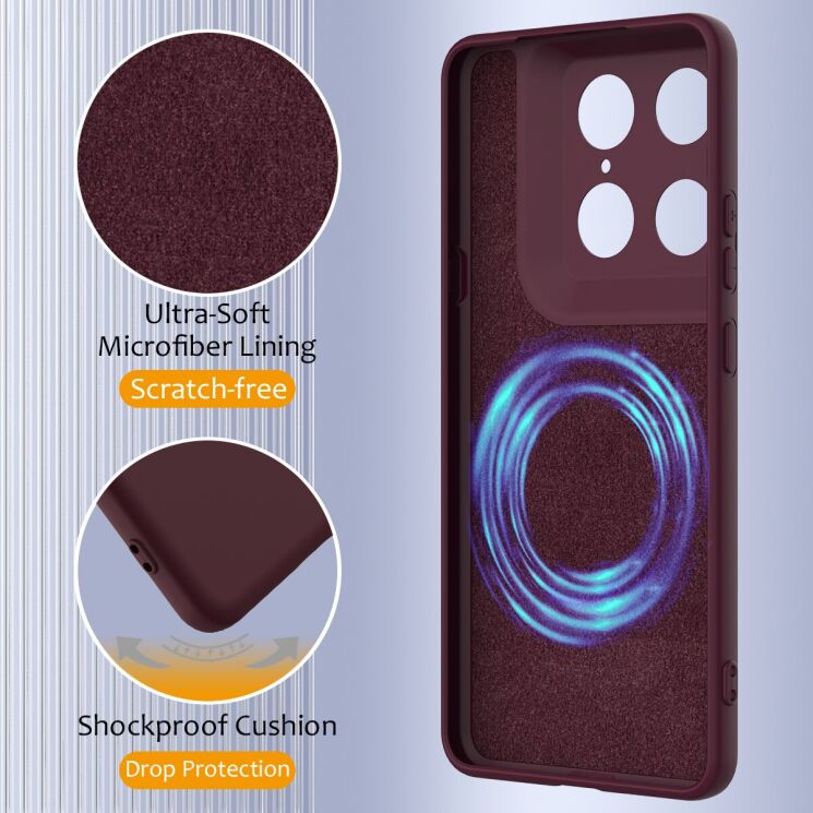 Защитный чехол Deexe Silicone Case with MagSafe для Motorola Signature - Black: фото 8 из 9