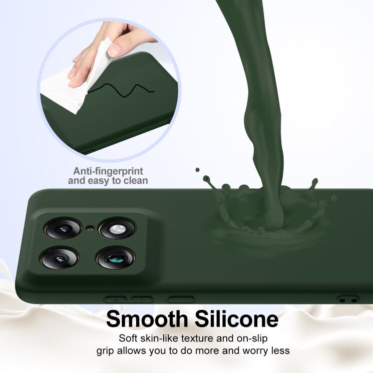 Защитный чехол Deexe Silicone Case with MagSafe для Motorola Signature - Black: фото 6 из 9