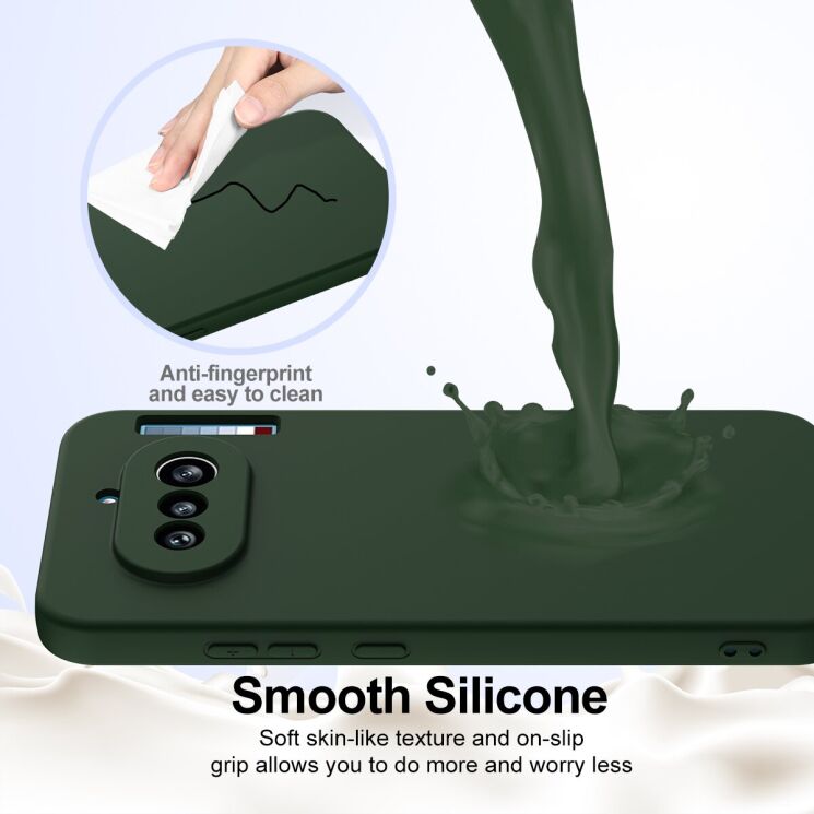 Захисний чохол Deexe Silicone Case with MagSafe для Nothing Phone (4a) - Black: фото 6 з 9