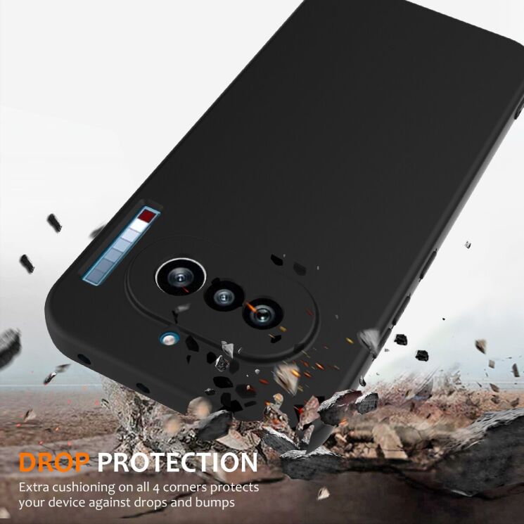 Захисний чохол Deexe Silicone Case with MagSafe для Nothing Phone (4a) - Black: фото 3 з 9
