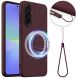Защитный чехол Deexe Silicone Case with MagSafe для Samsung Galaxy A36 (A366) / A56 (A566) - Wine Red (380110WR). Фото 1 из 8