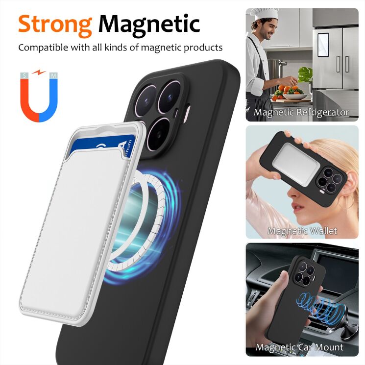 Защитный чехол Deexe Silicone Case with MagSafe для Xiaomi 17T - Black: фото 4 из 9