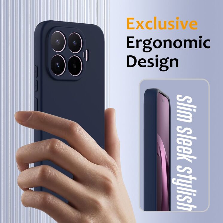 Защитный чехол Deexe Silicone Case with MagSafe для Xiaomi 17T - Black: фото 5 из 9
