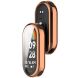 Защитный чехол Deexe Silicone Frame для Xiaomi Mi Smart Band 8 / 9 - Rose Gold (326044RG). Фото 3 из 8