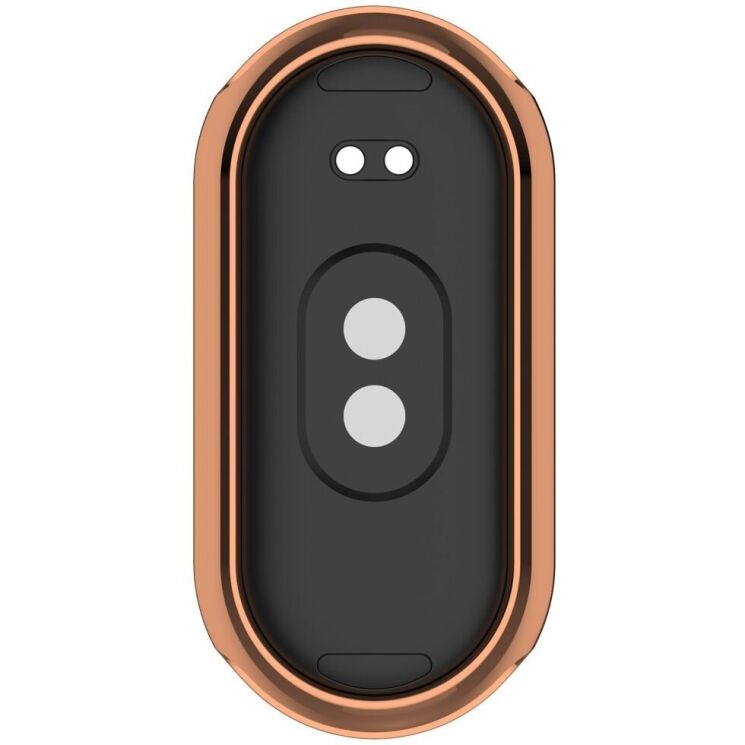 Защитный чехол Deexe Silicone Frame для Xiaomi Mi Smart Band 8 / 9 - Rose Gold: фото 7 из 8