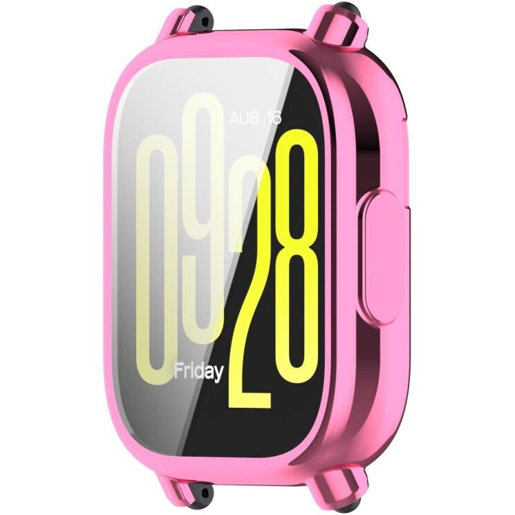 Защитный чехол Deexe Silicone Frame для Xiaomi Redmi Watch 5 Active - Pink: фото 2 из 7
