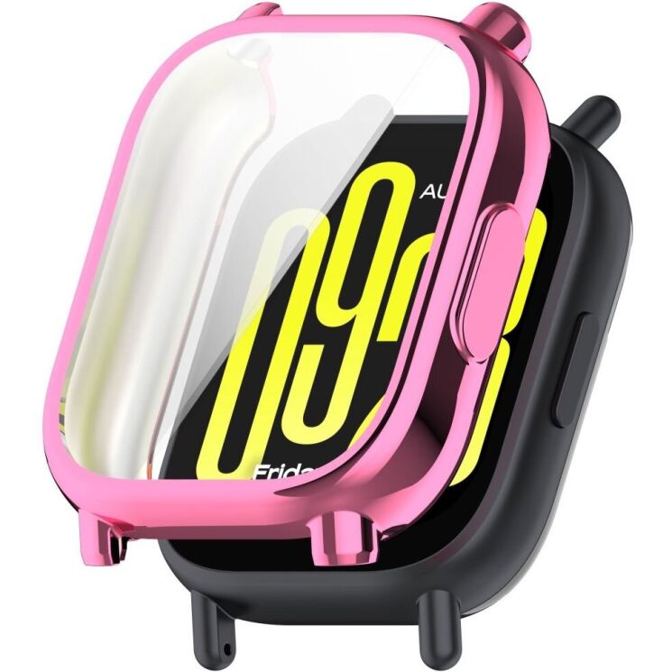 Защитный чехол Deexe Silicone Frame для Xiaomi Redmi Watch 5 Active - Pink: фото 1 из 7