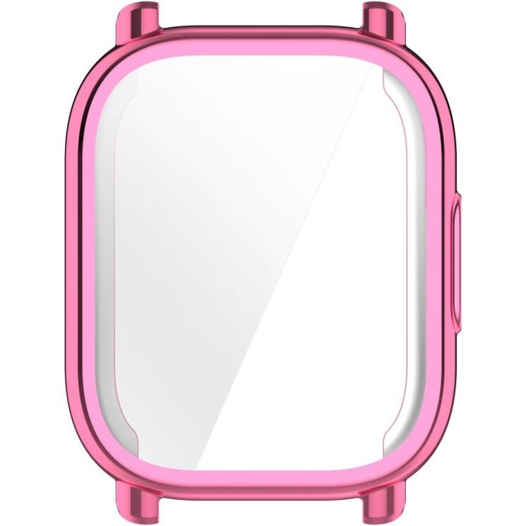 Защитный чехол Deexe Silicone Frame для Xiaomi Redmi Watch 5 Active - Pink: фото 5 из 7