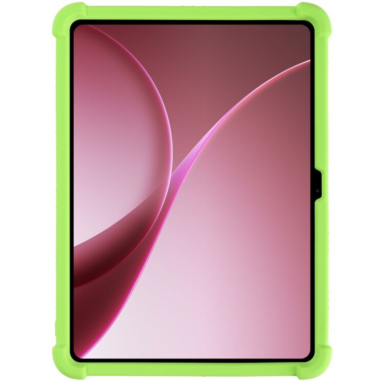 Захисний чохол Deexe Silicone Kickstand для OnePlus Pad Go 2 - Green: фото 3 з 8