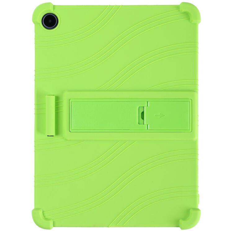 Захисний чохол Deexe Silicone Kickstand для OnePlus Pad Go 2 - Green: фото 1 з 8