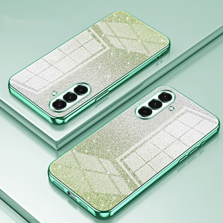 Защитный чехол Deexe Sparkles Cover для Samsung Galaxy A36 (A366) - Green: фото 2 из 7