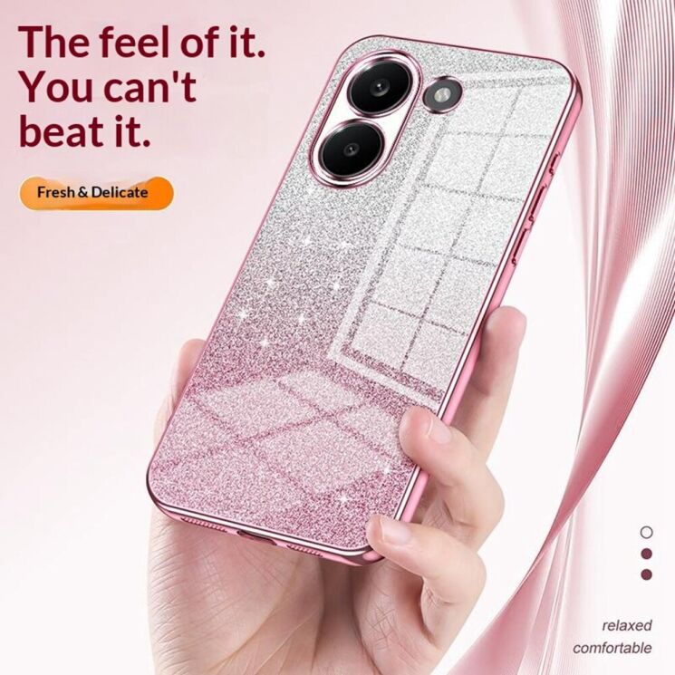 Защитный чехол Deexe Sparkles Cover для Xiaomi Poco X8 Pro - Pink: фото 6 из 7