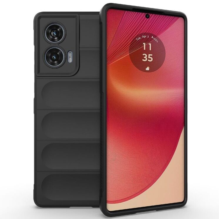 Защитный чехол Deexe Terra Case для Motorola Edge 50 Fusion - Black: фото 1 из 8