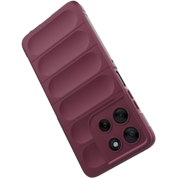 Защитный чехол Deexe Terra Case для Motorola Moto G56 - Wine Red: фото 3 из 6